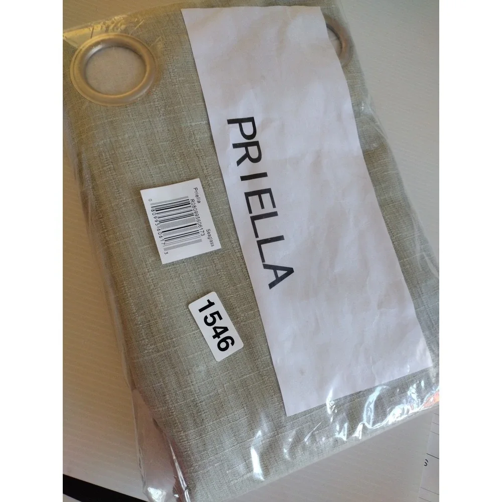 priella‎ window curtain panel grommets 2 pack Sea glass Color 50x78 Lined